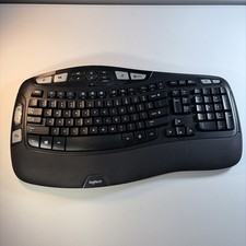 Logitech K350 Comfort Wave Wireless Ergonomic Keyboard Black No USB Dongle picture