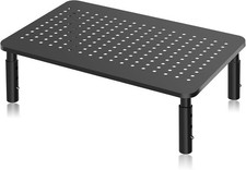 Monitor Stand Riser, Metal Computer Stand, 3 Height Adjustable Screen Riser with picture
