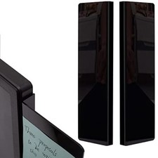 2 Pack Black Computer Monitor Memo Board for No Edge 2 Pieces Black 11