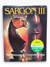 Hayden Software Sargon III Computer Chess Game Vintage Apple IBM Disk Software picture
