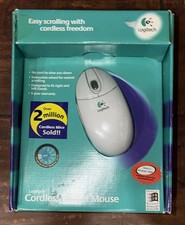 Logitech Cordless Wheel Mouse Digital Radio Receiver -Vintage -Free-Ship picture