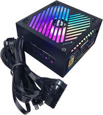 Fuente de poder 650W 80+ Gold con RGB y diseño semimodular. picture