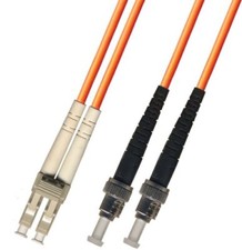 0.3M 1FT Multimode Duplex Fiber Optic Cable 50/125 LC ST Orange Patch Cable picture