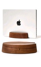 Nordik Adjustable Vertical Laptop Stand - Walnut - Premium Laptop Holder for ... picture