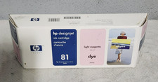 HP 81 Light Magenta C4935A Ink Cartridge Genuine New Sealed Box 680ML 2012 picture