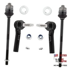 4pc Inner & Outer Tie Rod End Kit ES3488 ES3609 Fits 2002-2006 Chevy picture
