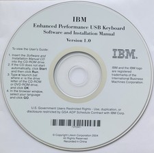 Vintage - IBM Enhanced Performance USB Keyboard Software & Manual, 2004 picture