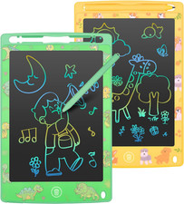 LCD Writing Tablet 8.5 Inch 2 Pack Colorful Screen Electronic Writing Drawing P picture