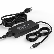 AC Power Adapter Charger Black with US Plug Inline Power Brick USB Connector picture