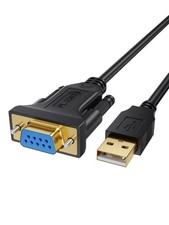 Cablecreation [2-Pack] USB to RS232 Adapter with PL2303 Chip 3.3 FT, USB 2.0 to  picture