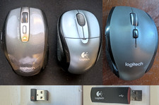 3 Logitech Mice Anywhere MX/ M705/ M185 Wireless Mouse +Receiver TESTED WORKING picture