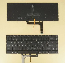 New For MSI WP65 9TH, WS65 9TJ, WS65 9TK, WS65 9TL Keyboard White backlit US picture