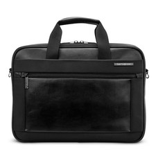 SAMSONITE EXECUTIVE LEATHER BRIEF LAPTOP BAG WITH 15.6
