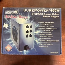 Vintage Computer Power Supply 400W  Mad Dog Sure Power MD-400SCPS NEW  picture