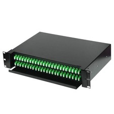 48 Ports LC Duplex Drawer Type Fiber Optic Terminal Box 19'' 2U Rack Mount ODF picture