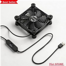 120mm USB Computer Cooling Fan, 5V/12V, 3-Speed, 18dB Quiet, for PC Router picture