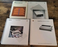 Lot Of 4 Apple Computer Manuals DOS, Disk II, Apple IIe, Image Writer II picture