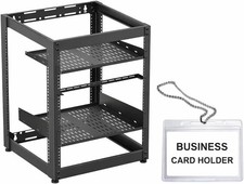 15U Open Frame AV Rack with Shelves picture