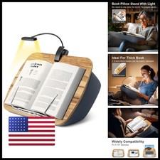 HUMANCOZY Reading Book Pillow Stand with 3-Color Adjustable Light picture