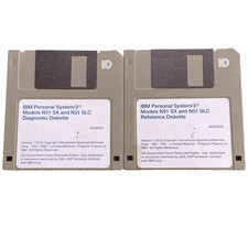 Vintage Software IBM PS/2 Model N51 SX SLC Diagnostic Diskette Version 1.20 1992 picture