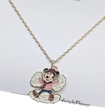 Disney Parks X BaubleBar Minnie Mouse Snow Angel Holiday Homestead Necklace picture