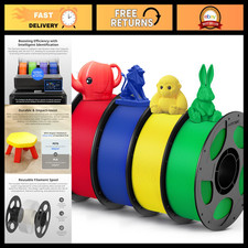 Multicolor PETG Filament 1.75mm Bundle, 4KG - High Quality 3D Printing Material picture