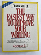 Vintage Grammatik III Reference Software DOS 5.25 Floppy Writing Utility 1988 picture