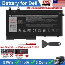 LOT R8D7N Battery For Dell Precision 3540 3550 Latitude 5400 5500 5510 5410 51Wh picture