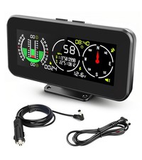 M60 Car Inclinometer for Off-Road SUV Vehicles, Speedometer with Compass picture