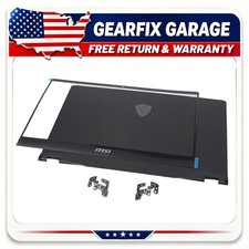 New Black LCD Top Back Cover Bezel Hinge Kit For MSI GE66 GP66 MS-1541 MS-1542 picture