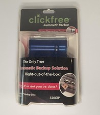 Click Free Automatic Backup 320GB External Hard Drive HD325 Blue New  picture