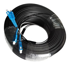 10m~70m SC UPC/APC Duplex FTTH Fiber Optic Patch Cord LSZH Singlemode Drop Cable picture