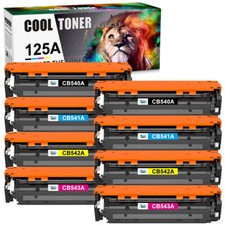 8 Pack CB540A 125A Toner Compatible With HP LaserJet CP1215 CP1518ni CM1312nfi picture