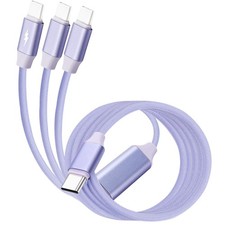 XMSJSIY 6A USB C to C Cable Splitter Fast Charging Cord 66W Type C Purple picture