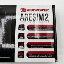 IBUYPOWER ARES M2 RGB BACKLIT USB WIRED GAMING KEYBOARD - BLACK picture