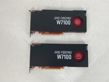LOT OF 2 AMD FirePro W7100 8GB GDDR5 PCIe x16 4x DisplayPort Video Graphics Card picture