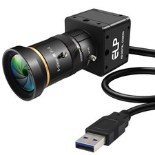 IFWATER 120fps Global Shutter Camera,USB3.0/2.0 10X 5-50mm Manual Zoom Lens picture