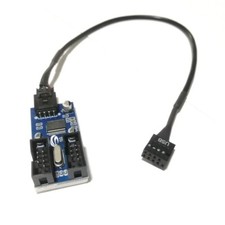 PC Case Internal 9pin USB 1 To 2 Splitter Chipset Enhanced Version Extender PCB picture