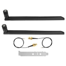 2x 8dBi Antenna 4 To SMA Extension Cable External For NGFF M.2 WiFi BT 30cm picture