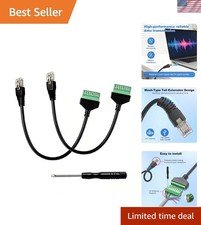 Reliable 8-Pin RJ45 Screw Terminal Connector for DIY Networking Projects, 2-Pack picture