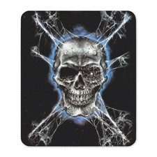 CafePress Electric Skull And Crossbones Mousepad  (1593268913) picture