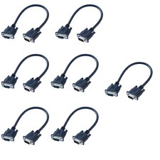10pcs/pack VGA 15Pin Male to Male Plug Computer Monitor Cable Wire Cord 1FT/30CM picture
