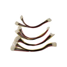 4 NEW 4 PIN MOLEX MALE Y CONNECTOR TO 2 4 PIN MOLEX FEMALE CONNECTOR RM00-XB37 picture