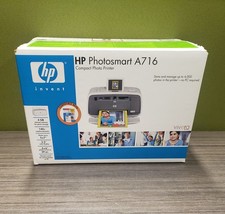 New HP Invent Photosmart A716 Compact Photo Printer Vivera Inkjet 4GB Memory picture