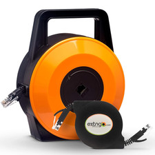 Retractable Network Cable Extender, 50 Feet CAT 6 Ethernet Cable Flat-Portable 1 picture