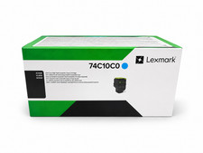 Original Lexmark 74C1SC0 Cyan Toner. New Sealed Box, We Ship Fast picture