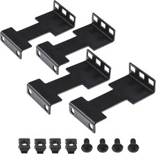 4 Pcs Server Rack Depth Extender, 1U Recessed Rack Extender Deep Mount Adapter K picture
