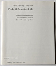 Original Dell Desktop Computers Product Information Guide 0T4860A02 picture