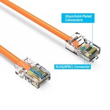 Fuji Labs Cat5E UTP Ethernet Network Non Booted Cable Orange picture