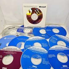 Vintage PC Software Disc Lot of 12 Cds Dell, Microsoft, Motorola -untested- picture
